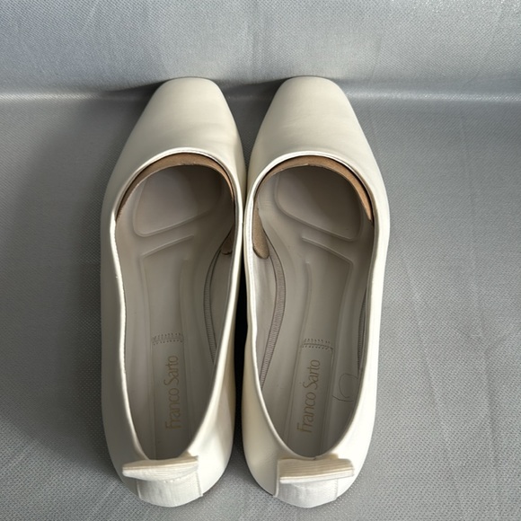 FRANCO SARTO L-VANA, WHITE LE BALLET FLAT SIZE 91/2 - Picture 4 of 8